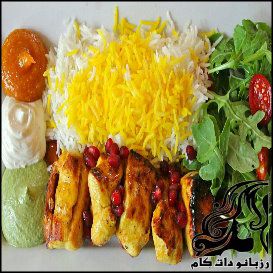 طرز تهیه جوجه کباب زعفرانی - rozbano 359 1 1