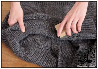 از بین بردن پرزهای لباس بافت با روشی ساده - rozbano 379 8