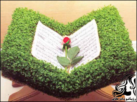 آموزش کاشت سبزه به شکل رحل قرآن - rozbano 38 11