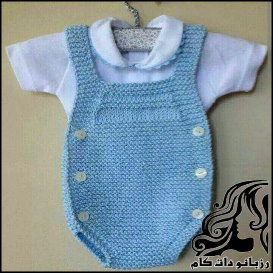 آموزش بافت شورت بندی آبی نوزادی دومیل - rozbano 391 1 1