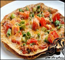 طرز تهیه پیتزا با نان لبنانی - rozbano 41 1 1