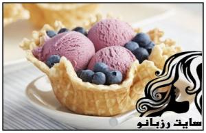 نحوه ی تهیه بستنی بلوبری - rozbano 41