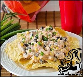 خوراک مرغ با ذرت و لوبیا - rozbano 42 1 1