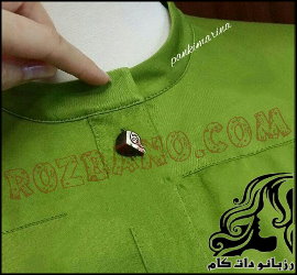 آموزش تصویری دوخت یقه سه سانت فرنچ - rozbano 421 6