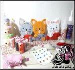 آموزش تصویری ساخت عروسک گربه و ماهی - rozbano 435 16