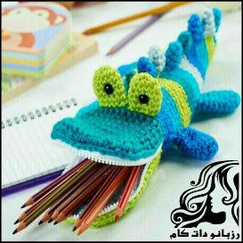 آموزش بافت جامدادی تمساح - rozbano 442 1 1
