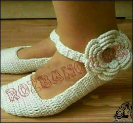 آموزش بافت پاپوش قلاب بافی - rozbano 443 1