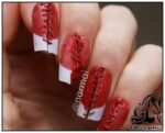طراحی ناخن به شکل ترسناک هالووین - rozbano 443 8