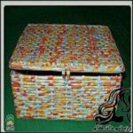 آموزش ساخت جعبه با رول روزنامه - rozbano 455 5