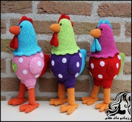 آموزش بافت عروسک خروس - rozbano 462 2