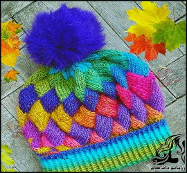آموزش بافت کلاه شطرنجی شماره ۲ - rozbano 469 1 1