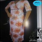 پیراهن چپ و راستی از زیر سینه برش دار - rozbano 504 5