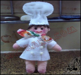 آموزش تصویری ساخت عروسک سرآشپز - rozbano 512 37