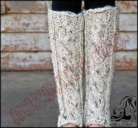 آموزش بافت ساق پا زنانه مدل پیچ - rozbano 514 1