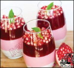 طرز تهیه دسر سه لایه انار - rozbano 541 1