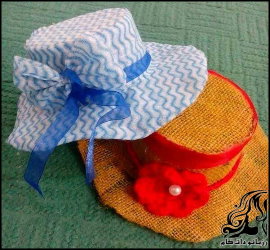 ساخت کلاه تزیینی با سطل یکبار مصرف - rozbano 553 11