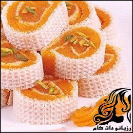 طرز تهیه رولت حلوا - rozbano 557 1 1