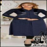 دوخت مانتو یقه دلبری ایستاده - rozbano 569 9