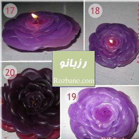 آموزش ساخت شمع گل رز - rozbano 601 5 1
