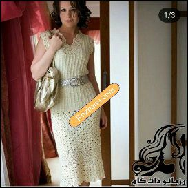 آموزش قلاب بافی پیراهن زنانه(3) - rozbano 605 3 1