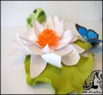 آموزش ساخت گل نیلوفر معلق در آب - rozbano 610 23