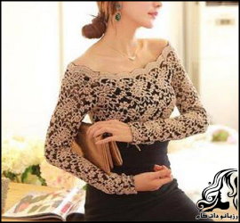 آموزش دوخت پیراهن گیپور یقه قایقی به همراه الگو - rozbano 618 10