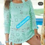 آموزش قلاب بافی بلوز زیبا(4) - rozbano 618 2 1