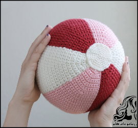 آموزش بافت توپ قلاب بافی - rozbano 661 12