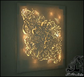 آموزش ساخت تابلو نورانی - rozbano 668 15