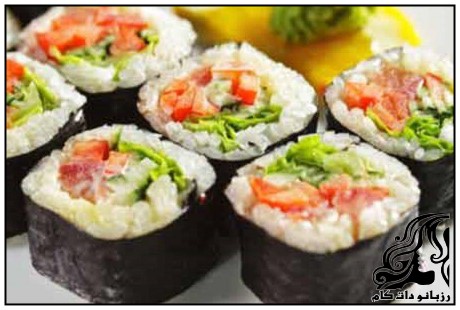 طرز تهیه سوشي با گوشت - rozbano 68 12