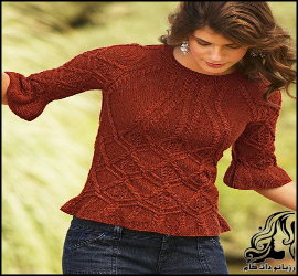 آموزش بافت بلوز میل بافی جدید - rozbano 684 2 1