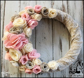آموزش ساخت حلقه گل نمدی - rozbano 705 13