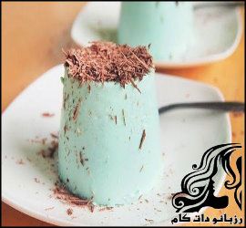طرز تهیه دسر پاناکوتای نعنایی - rozbano 715 1