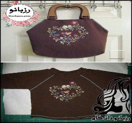 آموزش ساخت کیف با تیشرت کودک - rozbano 717 9