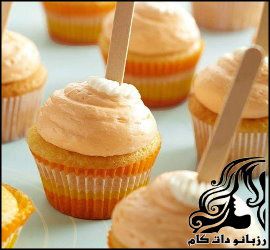 کاپ کیک با خامه پرتقالی - rozbano 731 1