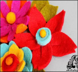 آموزش ساخت گل نمدی قرمز - rozbano 734 7 compressor