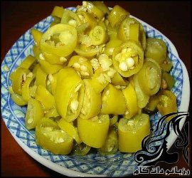 طرز تهیه ترشی فلفل سبز - rozbano 771 1