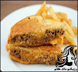 خوراک لقمه ای گوشت و پنیر - rozbano 825 1