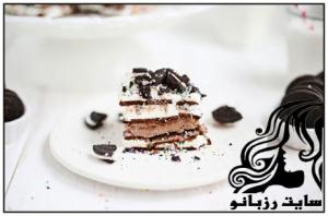 نحوه ی تهیه آسان ترین کیک بستنی - rozbano 92