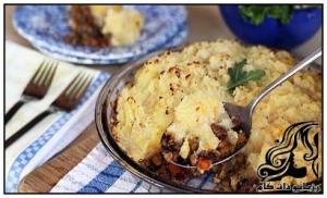 نحوه تهیه خوراک عدس با رویه سیب زمینی - rozbano 95 18