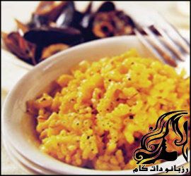 طرز تهیه برنج رنگی با پنیر - rozbano 98 1 1