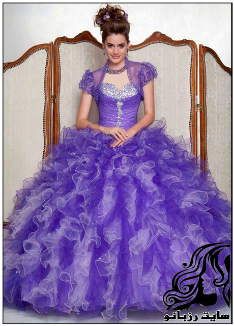 مدل جدید لباس عروس حنابندان با تور و گیپور