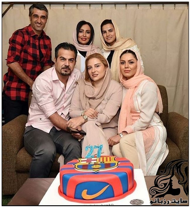 کیک تولد آزاده زارعی بازیگر زن ایرانی