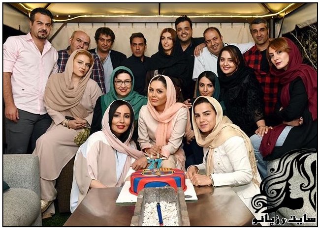 بازیگران سینما در جشن تولد 27 سالگی آزاده زارعی
