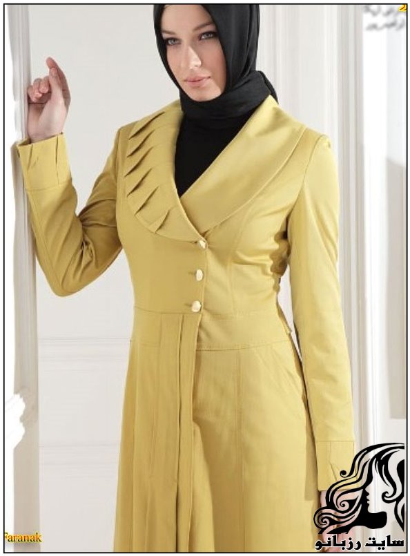 آموزش دوخت مانتو با يقه آرشال پيله دار - rzbano 239 3