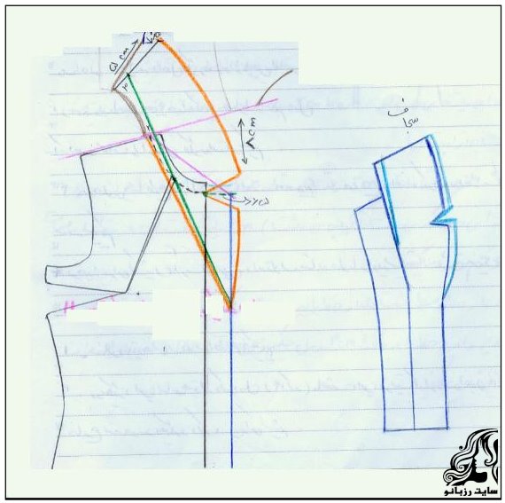 نحوه دوخت يقه انگليسي سرخود با روي همگرد دوبل - rzbano 262 1