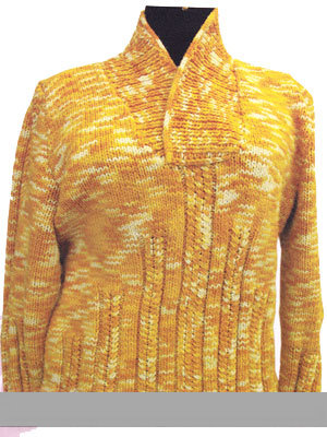 آموزش تصویری بافت یقه هفت روی هم