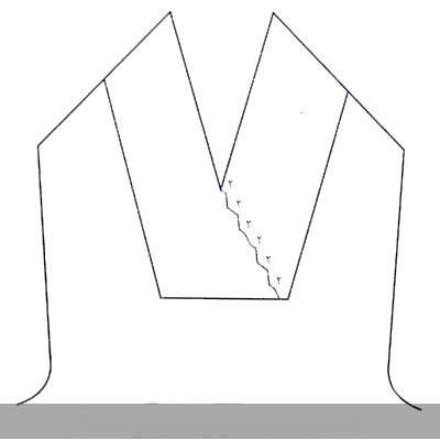 راهنمای گام به گام بافت یقه آرشال جلو بسته