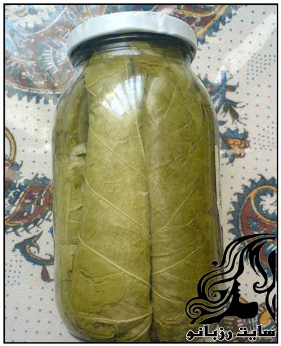 تهیه ی کنسرو برگ مو و روش نگهداری برگ مو - rzbano 346 8