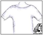 آموزش دوخت بلوز يقه قايقي، آستين كيمونو سه ربع - rzbano 361 11